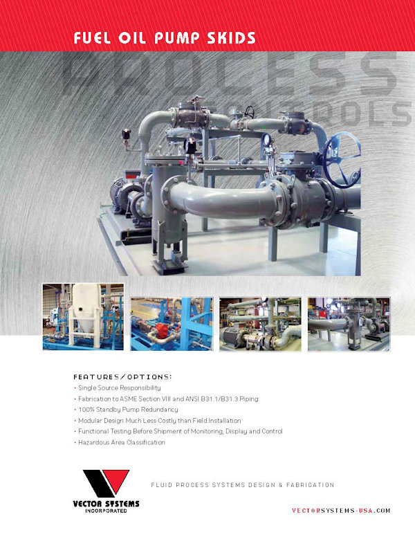 FEED FUEL OIL PUMP SKIDS